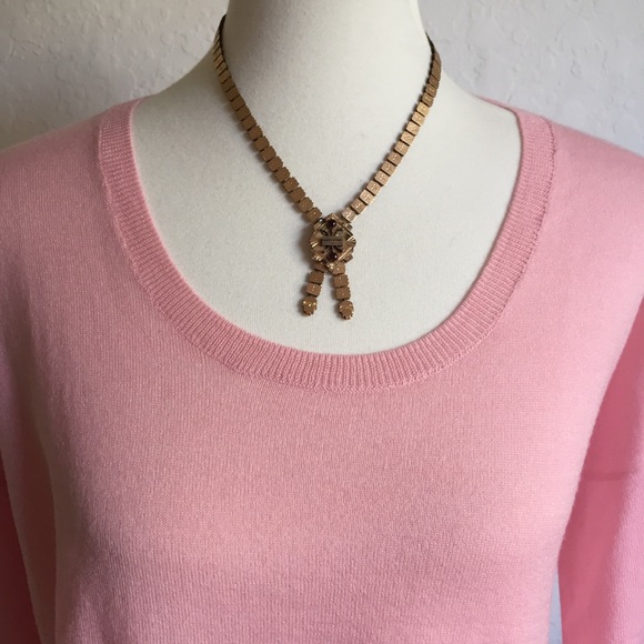 Madewell Pink High Low Lightweight Boxy Sweater - Picture 2 of 7